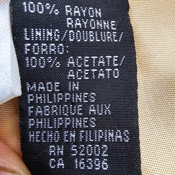 Liz Claiborne Blazer Jacket Women's 10 Light Beige Notch Lapel Single Breasted - Picture 8 of 10